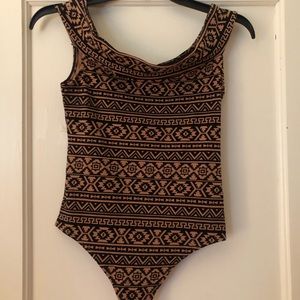 Express Off the Shoulder Thong Body Suit (S)
